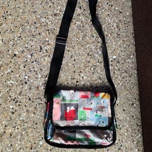 Lesportsac Snoopy Patchwork Shelby Crossbody